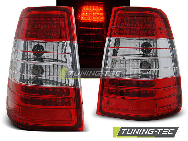 Tuning-Tec LED Rückleuchten für Mercedes Benz E-Klasse W124 T-Modell 85-98 rot/klar