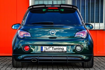 Gefräster Heckansatz Opel Adam S, + OPC Line ab Bj.: 2015- Schwarz Matt
