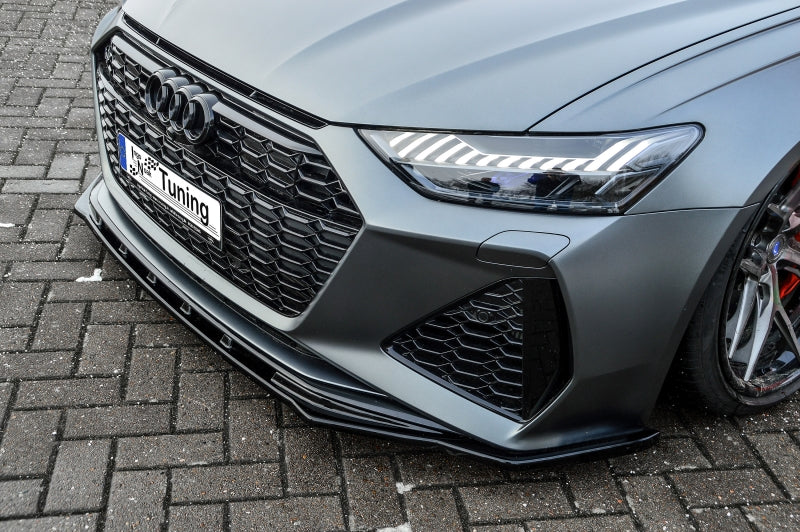 CUP Frontspoilerlippe ABS Audi RS6, Typ C8 4K ab Bj.:2019 - Schwarz Matt