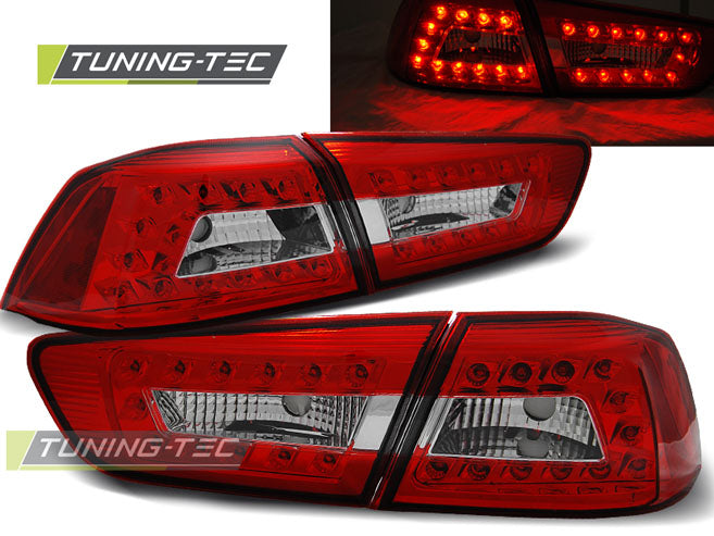 Tuning-Tec LED Rückleuchten für Mitsubishi Lancer 8 Limousine 08-11 rot/klar