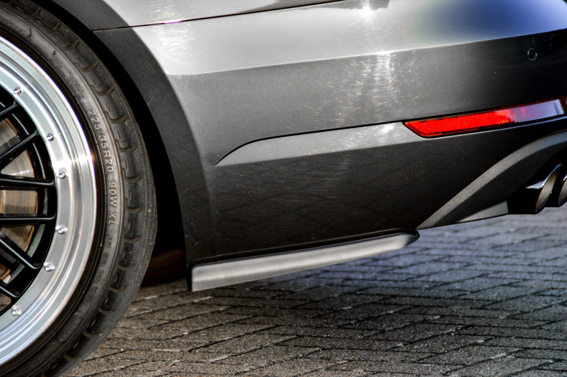 Heckansatz Seitenteile ABS Audi A4 B9 Bj.:2015-2019 Schwarz Glanz