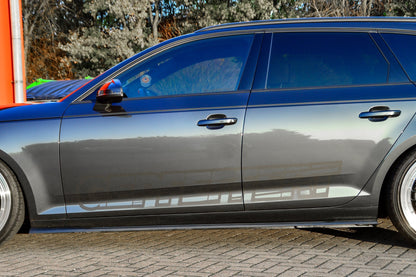 Seitenschwellersatz ABS Audi A4 B9 Bj.:06/2018-05/2019 Schwarz Glanz