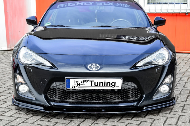 CUP Frontspoilerlippe ABS mit Seitenwing Toyota GT86, ZN Schwarz Matt