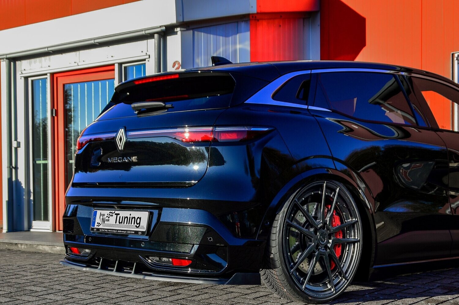Heckdiffusor ABS Renault Megane E-Tech Elektric, Typ: RCB Schwarz Matt
