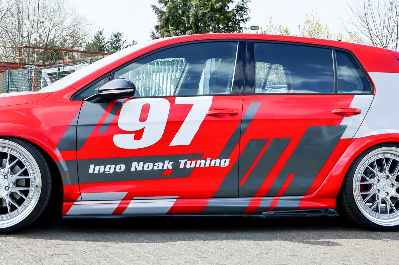 Seitenschwellersatz RLD Volkswagen Golf 7 GTI + GTD Typ AU Schwarz Glanz