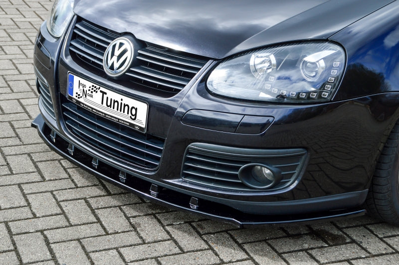 CUP Frontspoilerlippe Phase 2 nur passend für GTI Volkswagen Golf 5 1K Schwarz Glanz