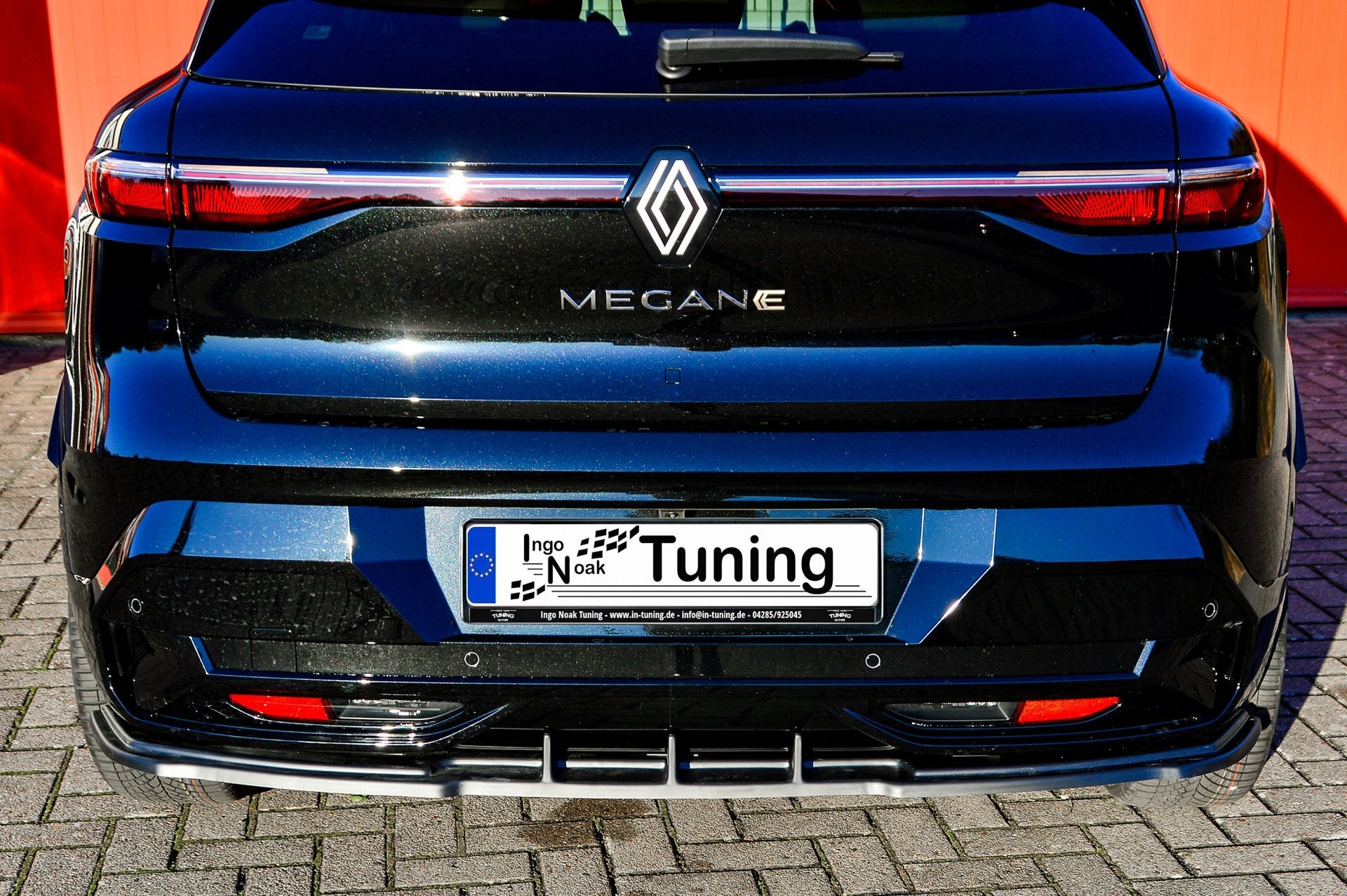 Heckdiffusor ABS Renault Megane E-Tech Elektric, Typ: RCB Schwarz Glanz