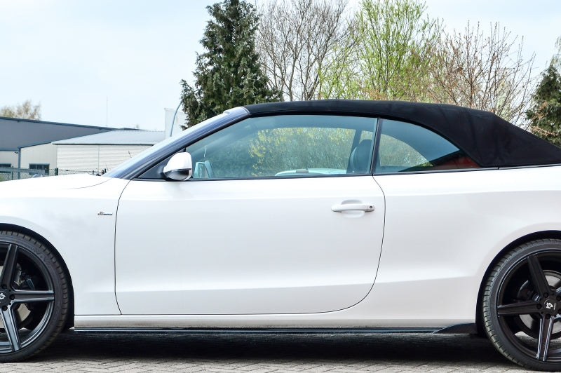 CUP Seitenschwellersatz mit Seitenwing Audi A5 / B8 Facelift Carbon