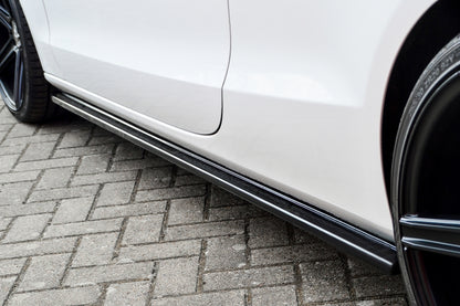 CUP Seitenschwellersatz Audi A5 / B8 Bj.:2005-2011 Schwarz Matt