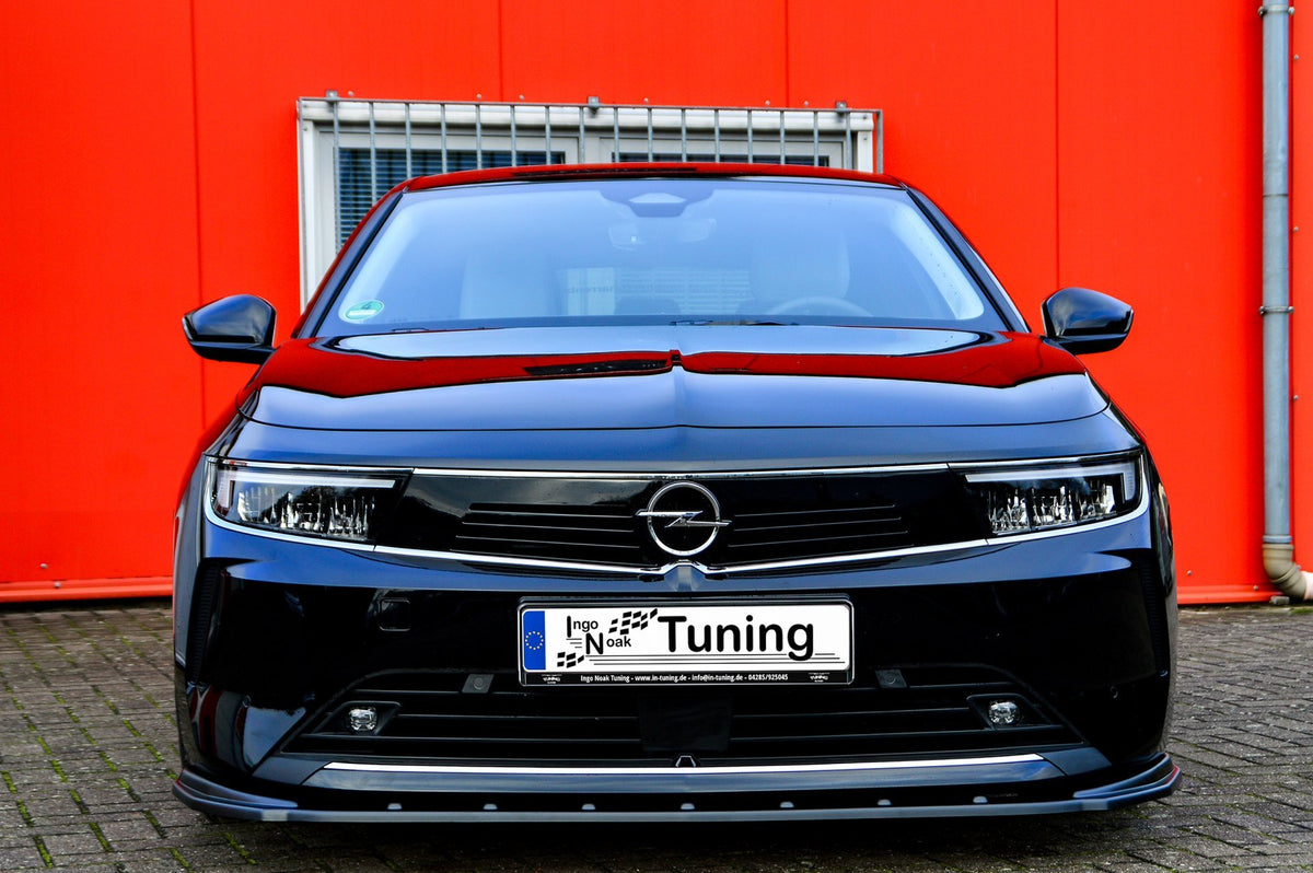CUP Frontspoilerlippe ABS Opel Astra L, Sports Tourer Schwarz Glanz