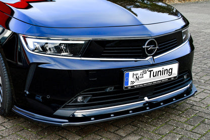 CUP Frontspoilerlippe ABS Opel Astra L, Sports Tourer Schwarz Glanz
