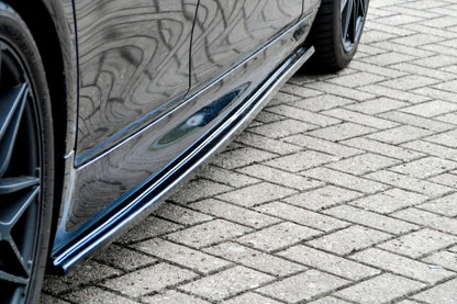 CUP Seitenschweller BMW 5er F10 + F11 Bj.: 2010-2013 Schwarz Glanz