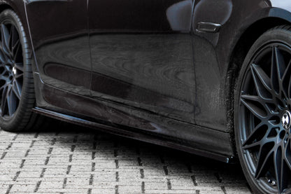 CUP Seitenschweller BMW 5er F10 + F11 Bj.: 2010-2013 Schwarz Glanz
