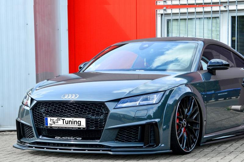CUP Frontspoilerlippe ABS Audi TT S-Line 8S Facelift Schwarz Glanz