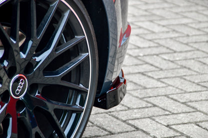 Heckansatz L/R Audi TTS, 8J-FV/8S Facelift ab Bj.: 9/2018- Schwarz Matt