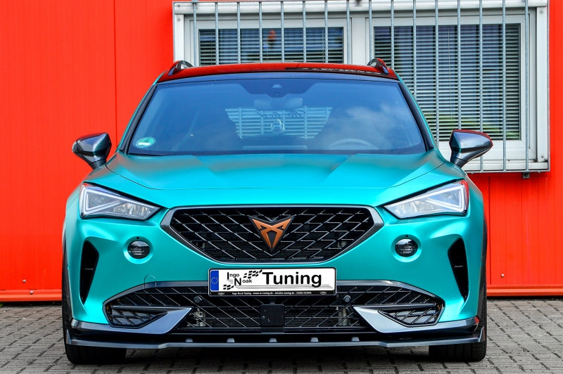 CUP Frontspoilerlippe ABS mit Seitenwing Cupra Formentor Schwarz Glanz