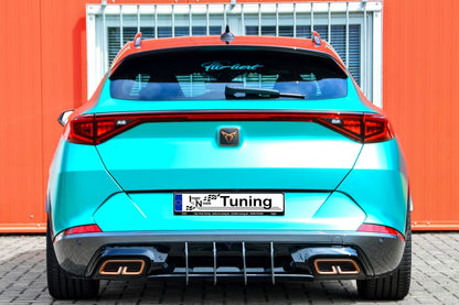 Gefräster Heckansatz Cupra Formentor ab Bj.: 2020- Schwarz Matt