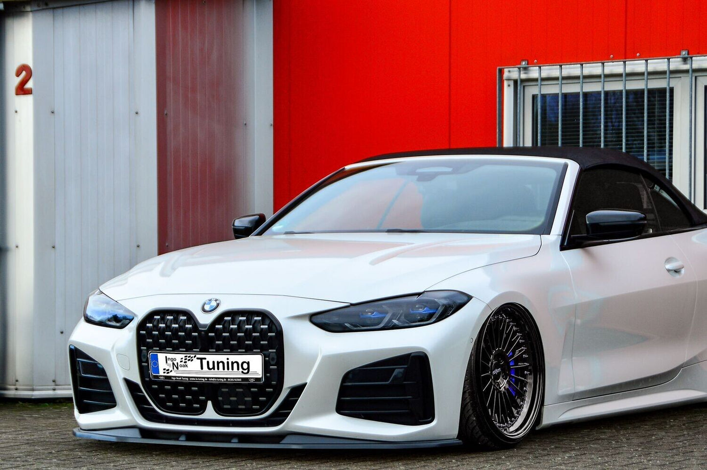 CUP Frontspoilerlippe ABS BMW 4er, G22 + G23 ab Bj.: 2020- Schwarz Matt