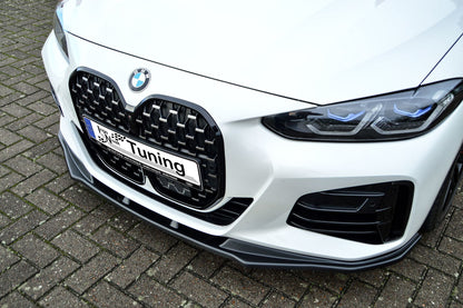 CUP Frontspoilerlippe ABS BMW 4er, G22 + G23, M440i+M440D Schwarz Glanz