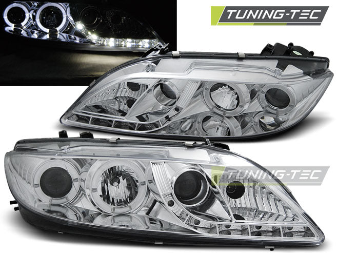 Tuning-Tec LED Tagfahrlicht Scheinwerfer für Mazda 6 02-07 chrom