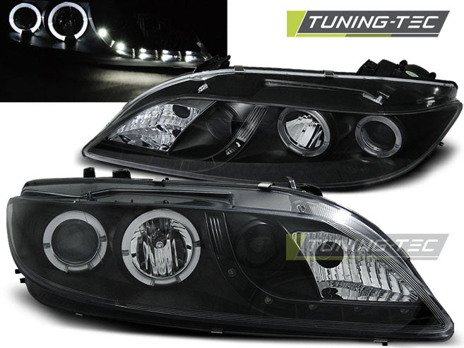 Tuning-Tec LED Tagfahrlicht Scheinwerfer für Mazda 6 02-07 schwarz