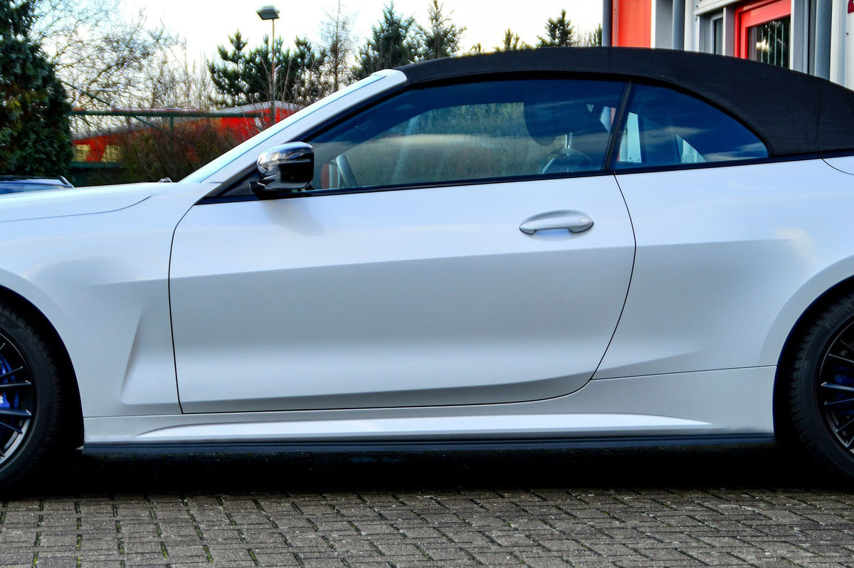 Seitenschwellersatz ABS BMW 4er, G22 + G23, M440i+M440D Schwarz Glanz