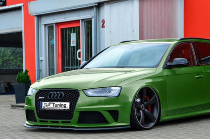 CUP Frontspoilerlippe ABS Audi RS4, B8 Bj.:2012-2015 Schwarz Glanz