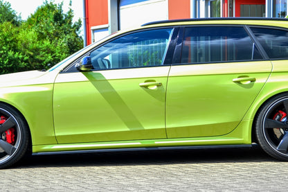 CUP Seitenschwellersatz ABS Audi RS4, B8 Bj.:2012-2015 Schwarz Matt