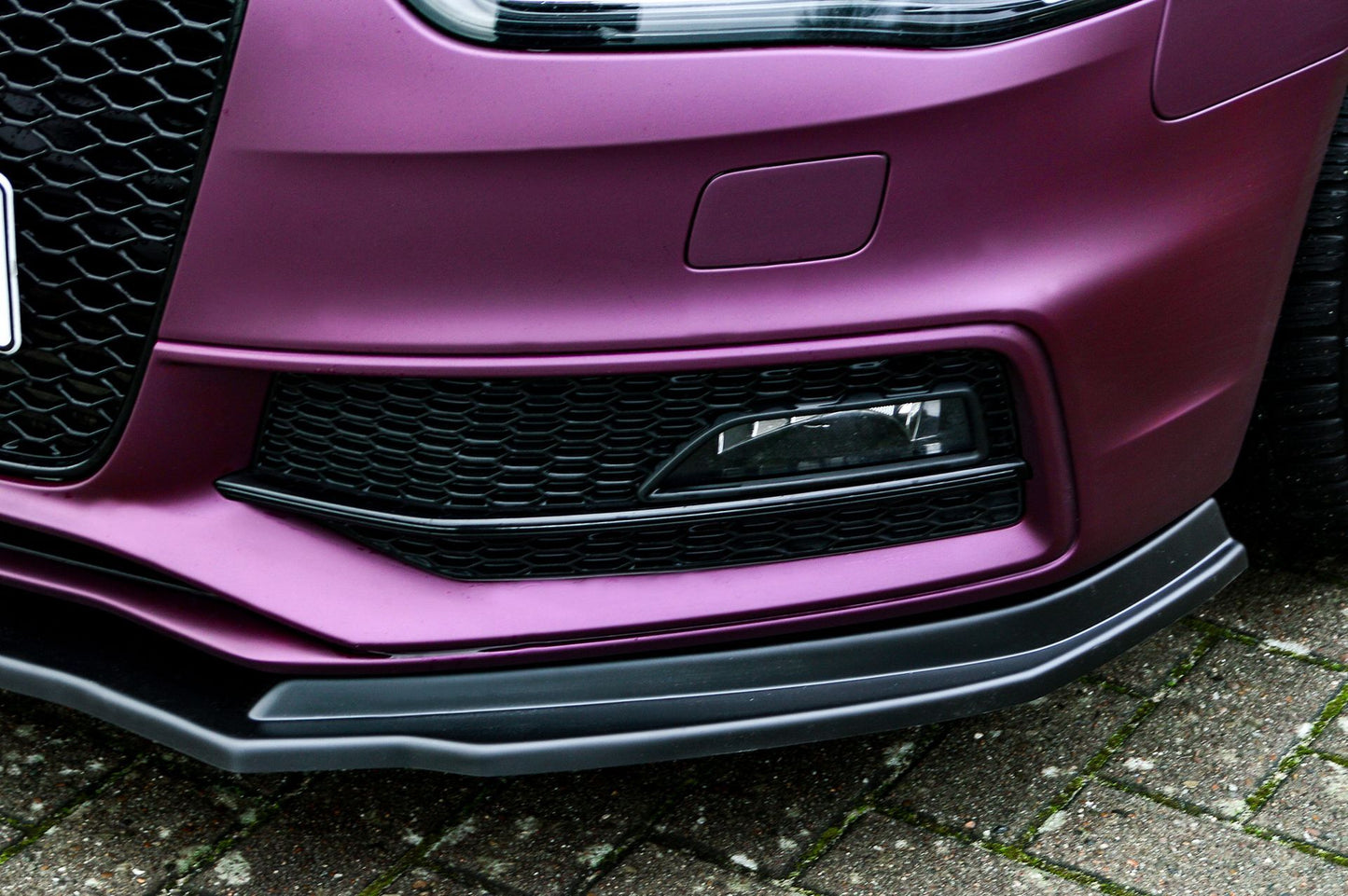 CUP Frontspoilerlippe ABS Audi S4, B8 Bj.:2011-2015 Schwarz Matt