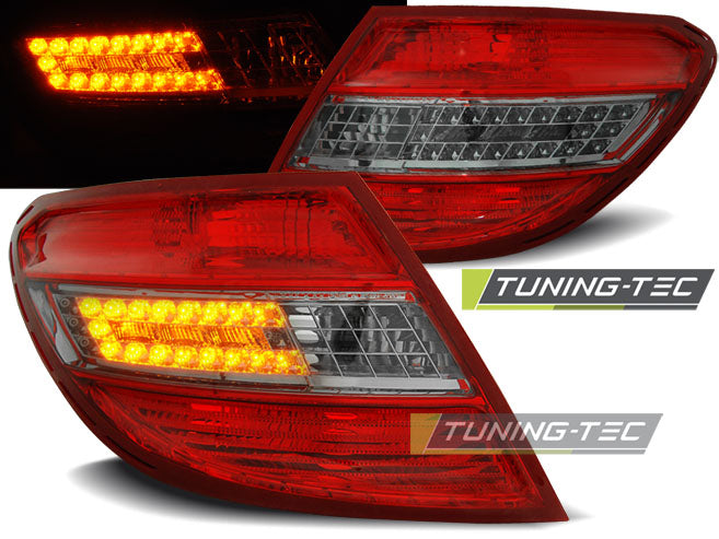 Tuning-Tec LED Rückleuchten für Mercedes Benz C-Klasse W204 07-10 rot/rauch