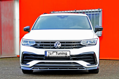 CUP Frontspoilerlippe 2.tlg ABS Volkswagen Tiguan 2 Typ AD1 Schwarz Glanz