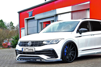 CUP Frontspoilerlippe 2.tlg ABS Volkswagen Tiguan 2 Typ AD1 Schwarz Glanz