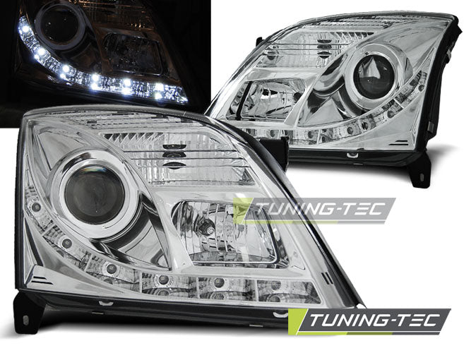 Tuning-Tec LED Tagfahrlicht Scheinwerfer für Opel Vectra C / Signum 02-05 chrom