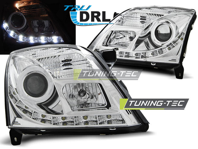 Tuning-Tec LED Tagfahrlicht Scheinwerfer fürOpel Vectra C / Signum 02-05 chrom