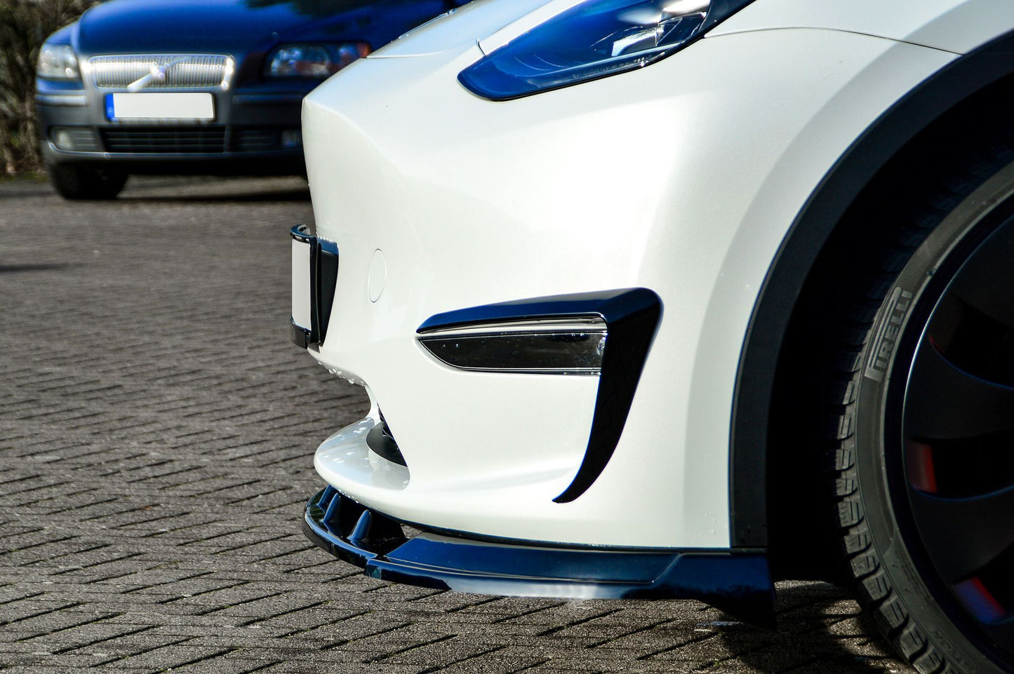 CUP Frontspoilerlippe ABS Tesla Model Y Bj.:2020- Schwarz Matt