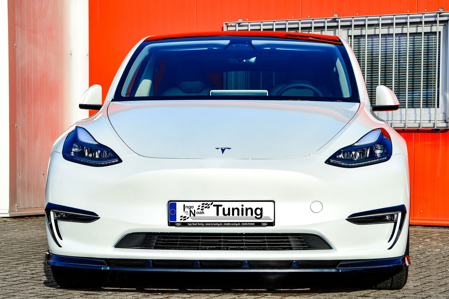 CUP Frontspoilerlippe ABS Tesla Model Y Bj.:2020- Schwarz Matt