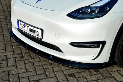 CUP Frontspoilerlippe ABS Tesla Model Y Bj.:2020- Schwarz Glanz