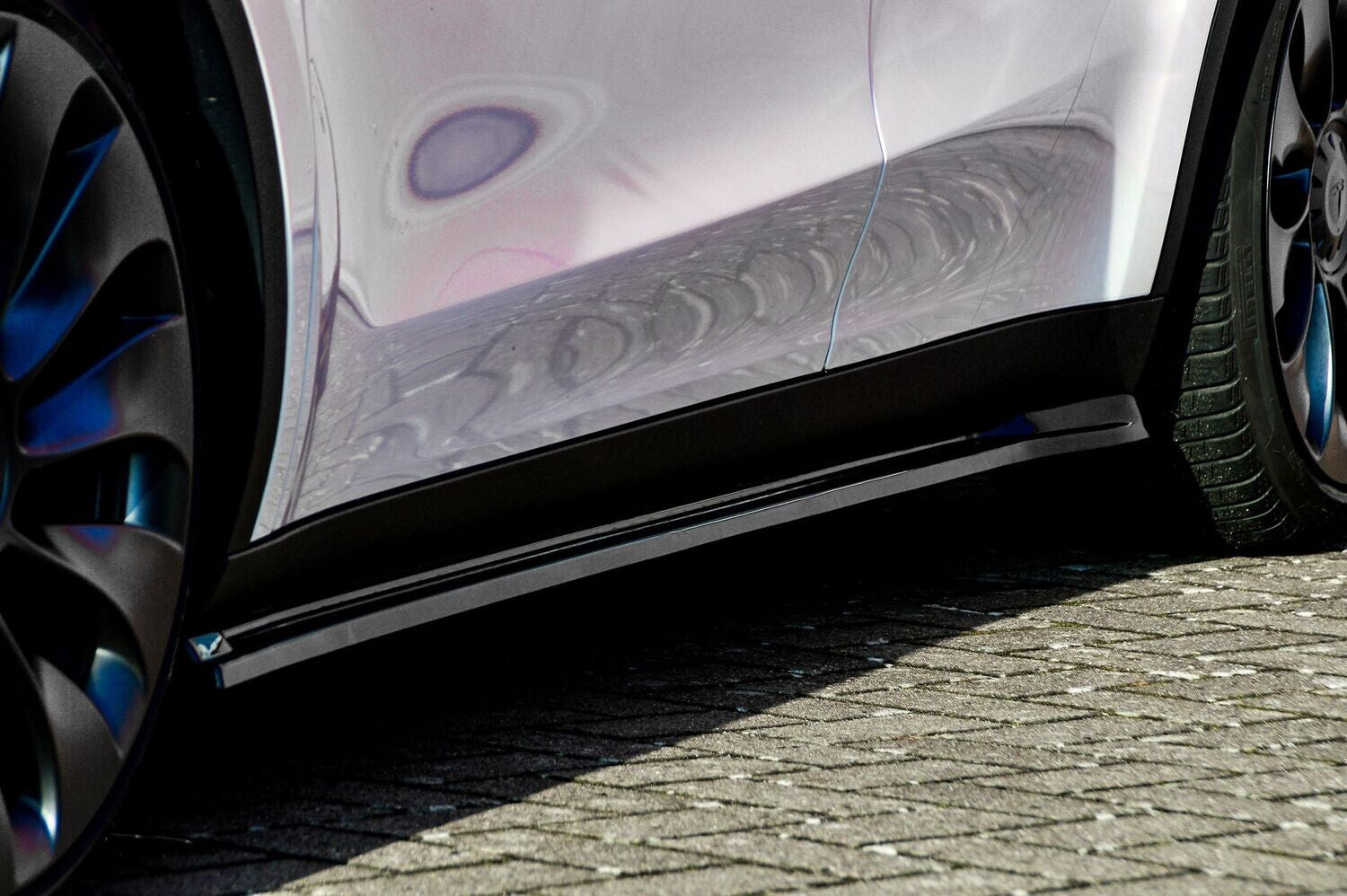 Seitenschwellersatz ABS Tesla Model Y Bj.:2020- Schwarz Matt
