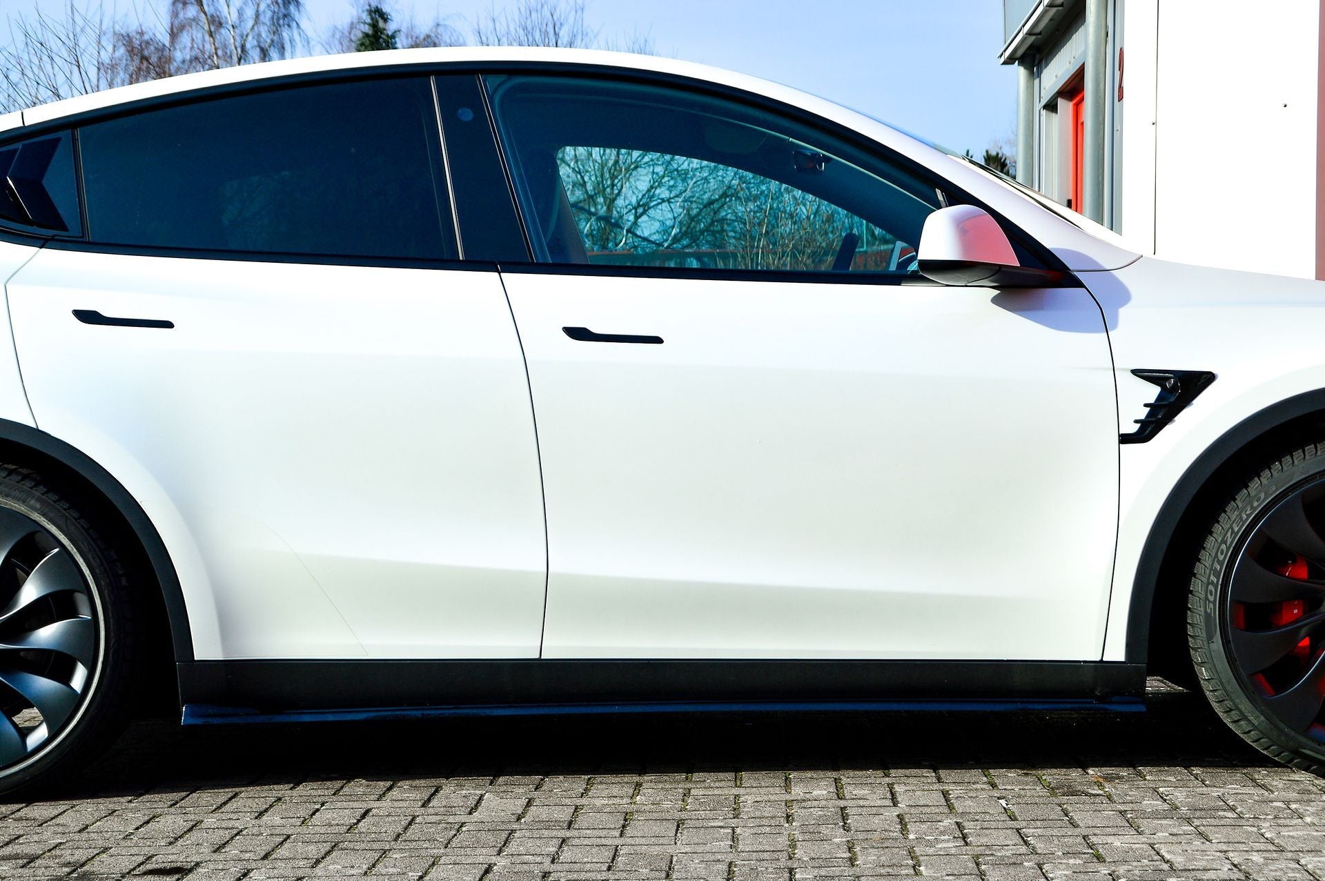 Seitenschwellersatz ABS Tesla Model Y Bj.:2020- Schwarz Matt