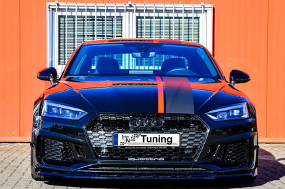 CUP Frontspoilerlippe ABS mit Seitenwing Audi RS5 B9, F5 Schwarz Matt