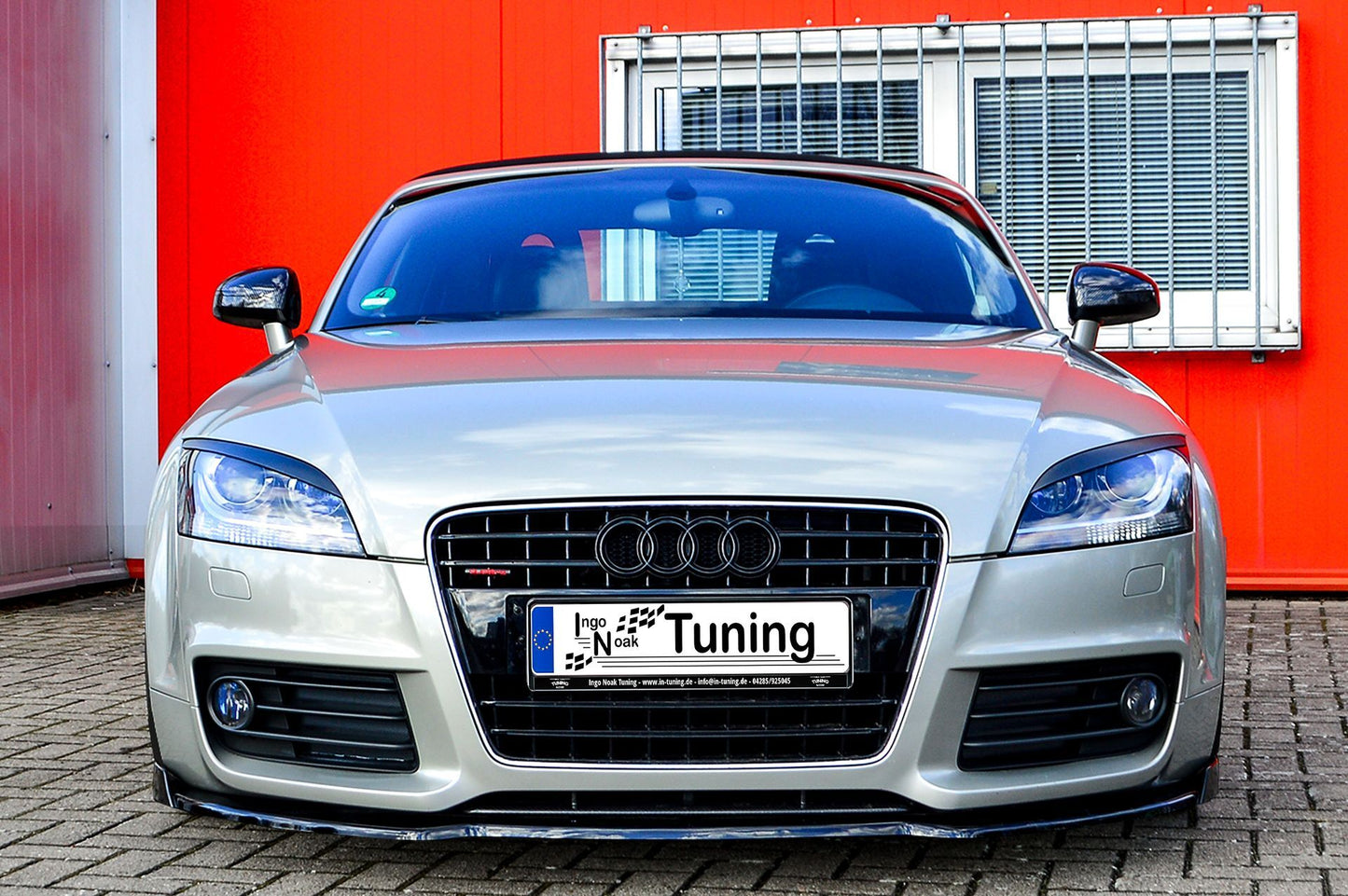 CUP Frontspoilerlippe ABS mit Seitenwing Audi TT 8J S-Line Schwarz Matt