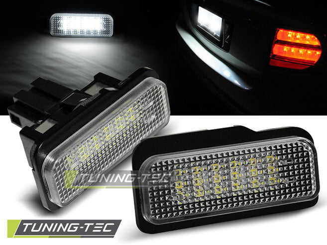 Tuning-Tec LED Kennzeichenbeleuchtung für Mercedes-Benz E-Klasse W211 / CLS W219 / SLK R171 / C-Klasse W203 T-Modell kaltweiß