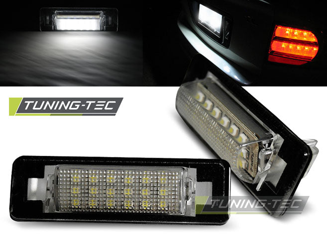 Tuning-Tec LED Kennzeichenbeleuchtung für Mercedes-Benz E-Klasse W210/C-Klasse W202 kaltweiß