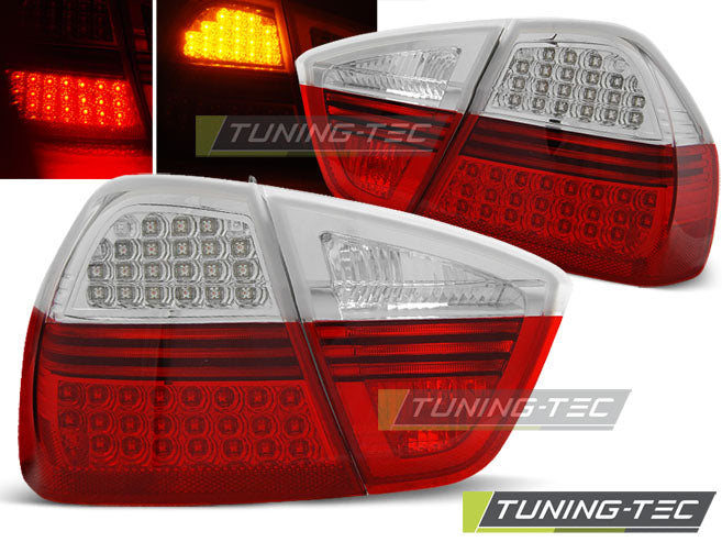 Tuning-Tec LED Lightbar Rückleuchten für BMW 3er E90 05-08 rot/klar