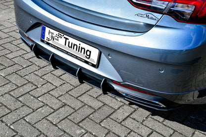 Gefräster Heckansatz Opel Insignia B, Facelift, OPC-Line Schwarz Matt