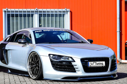 CUP Frontspoilerlippe ABS Audi R8, 42 Bj.: 2006-2015 Schwarz Glanz