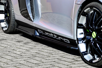 CUP Seitenschweller Audi R8, 42 Bj.: 2006-2015 Schwarz Glanz