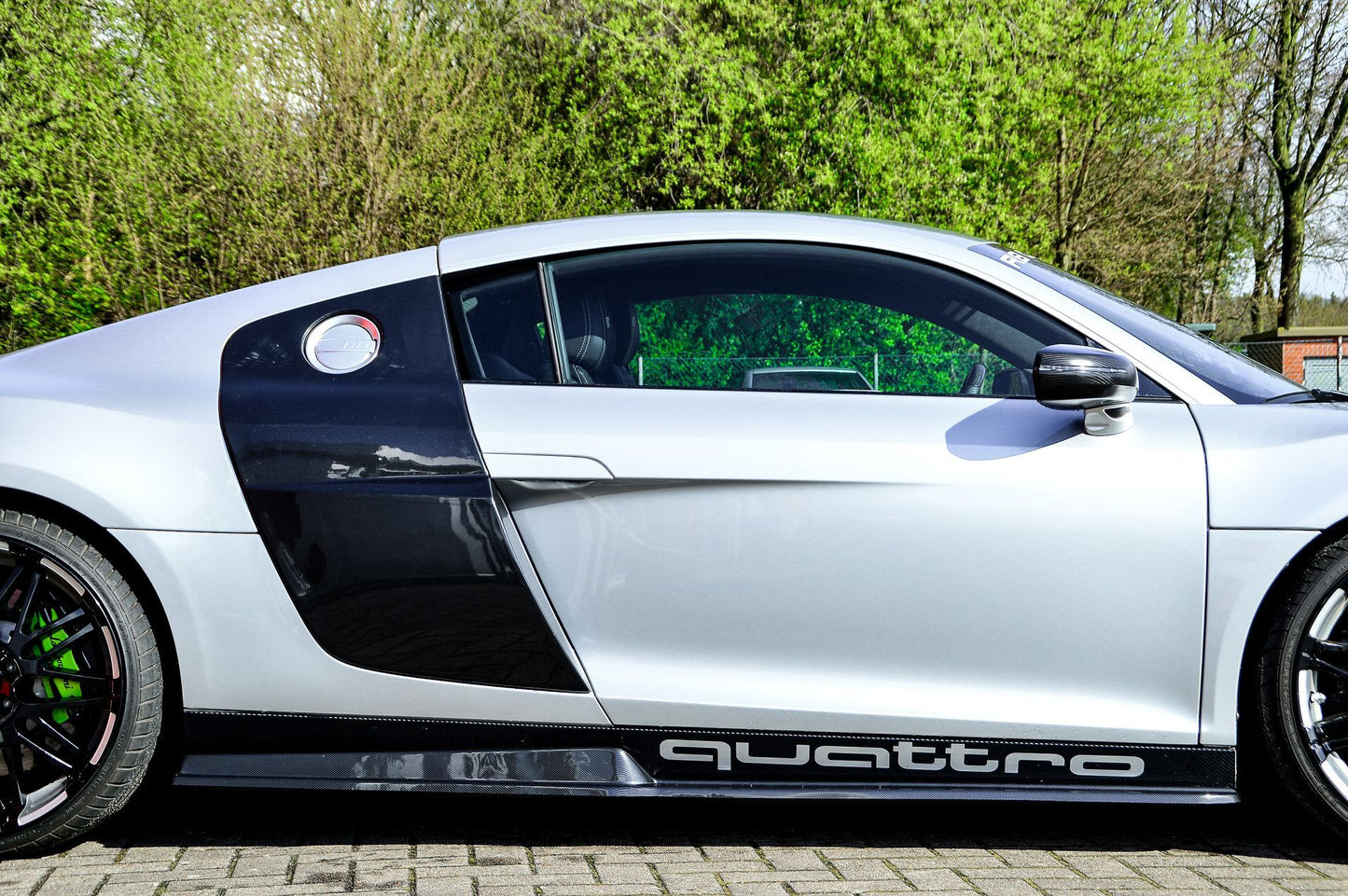 CUP Seitenschweller Audi R8, 42 Bj.: 2006-2015 Schwarz Glanz