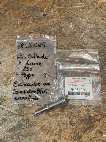 Mitsubishi Schraube an Schalldämpfer, Auspuffrohr Original Mitsubishi NEU