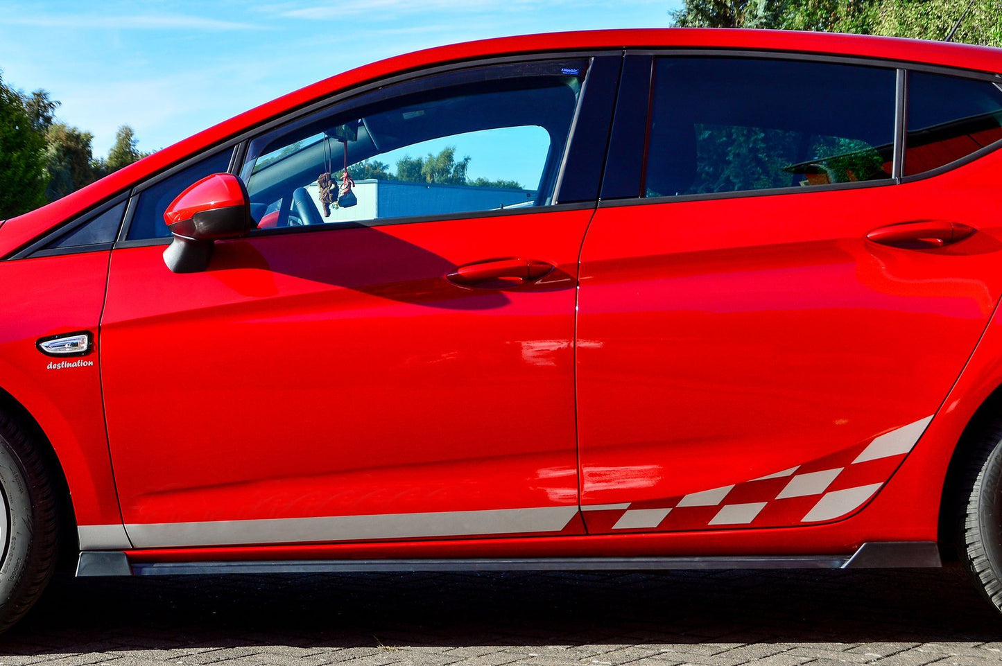 CUP Seitenschwellersatz mit Wing Hyundai i30 N-Line Kombi Schwarz Matt